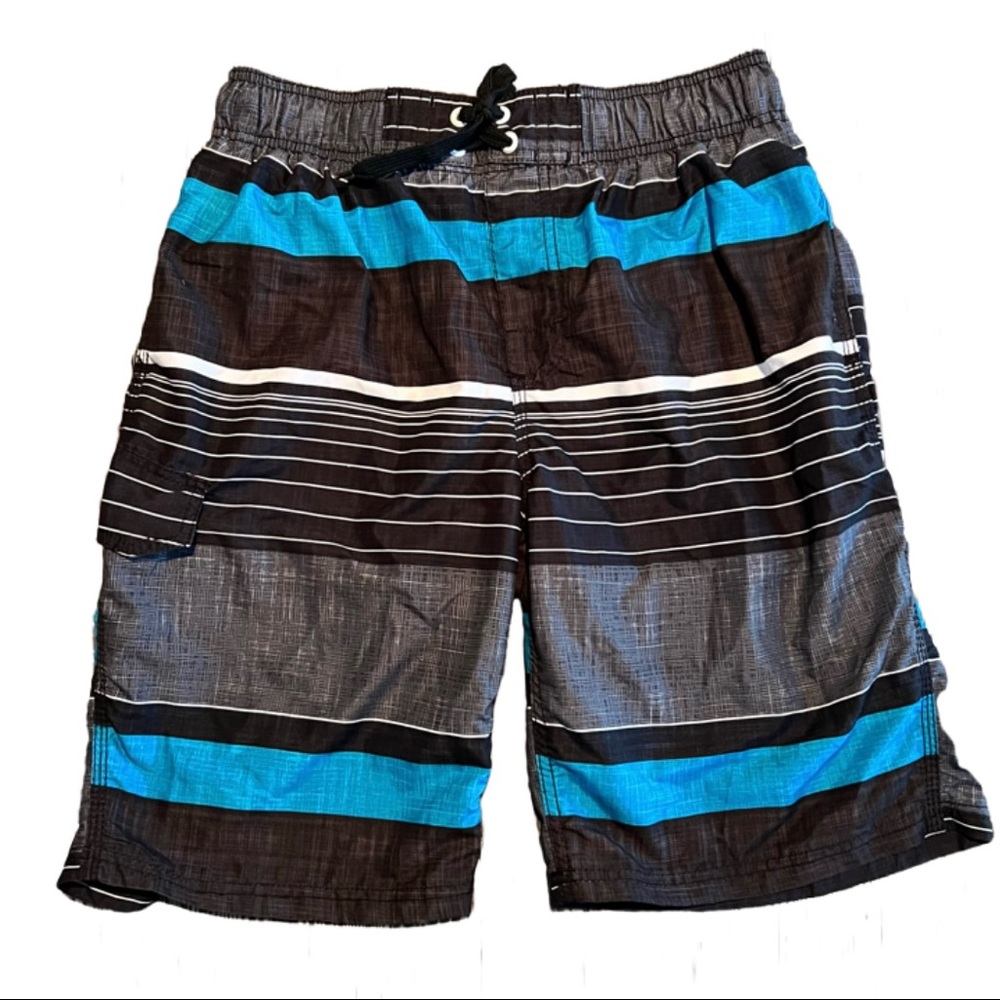 NEVER USED Mens Kami Surf (blue/black/white) Medium Swim trunks